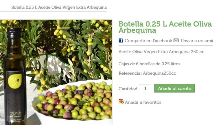 Aceiteras no rellenables. Comprar Online Aceiteras No rellenables